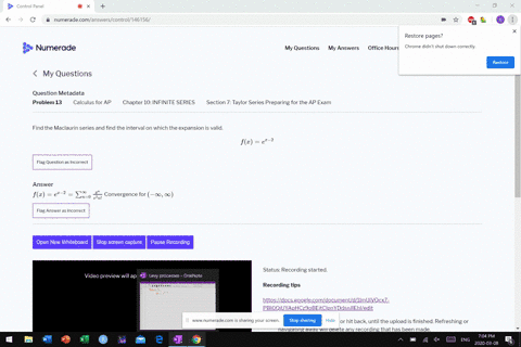 find-the-maclaurin-series-and-find-the-interval-on-which-the-expansion-is-valid-beginequation-fxex-2