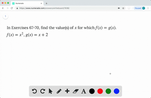 in-exercises-67-70-find-the-values-of-x-for-which-fxgx-fxx2-gxx2