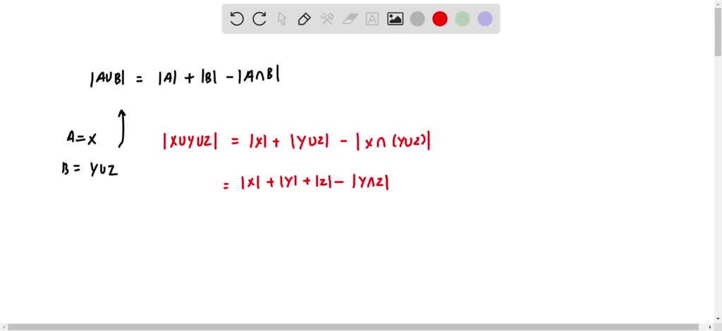 SOLVED: Escribe el desarrollo de la fórmula del principio de inclusión ...