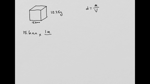 a-small-cube-of-aluminum-measures-156-mathrmmm-on-a-side-and-weighs-1025-mathrmg-what-is-the-density