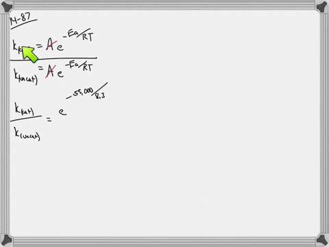 the-activation-energy-of-an-uncatalyzed-reaction-is-95-mathrmkj-mathrmmol-the-addition-of-a-catalyst