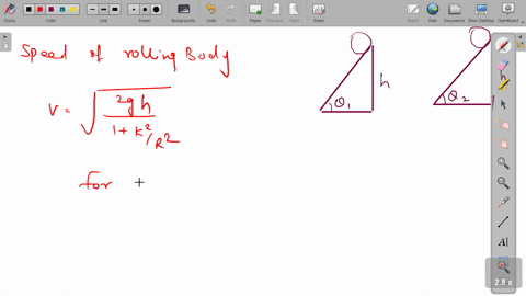 a-solid-sphere-rolls-down-two-different-inclined-planes-of-the-same-heights-but-different-angles-o-2