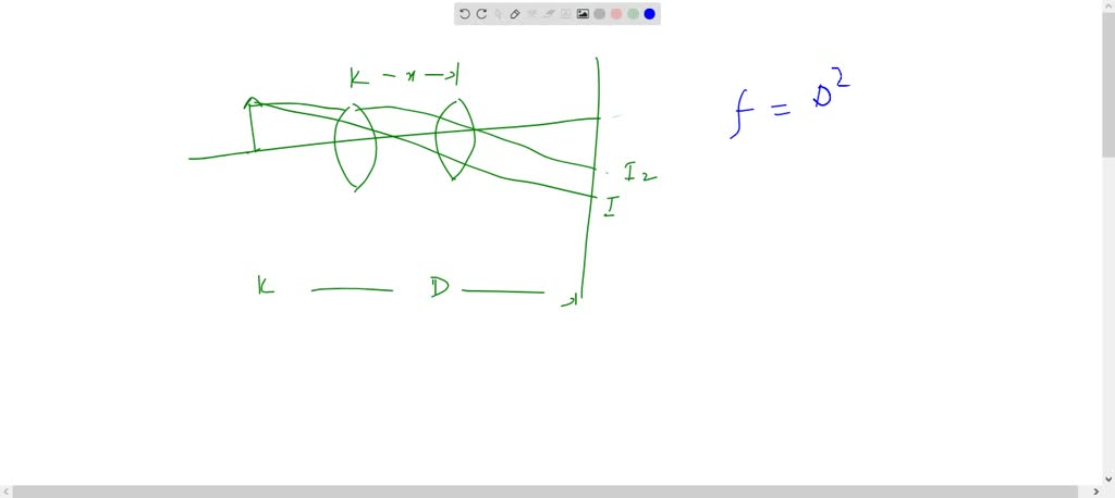 SOLVED:A convex lens forms a real image of an object for it s two ...