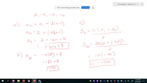 consider-the-arithmetic-sequence-2-4-10-16-dots-a-write-a-formula-for-the-general-term-the-n-th-term
