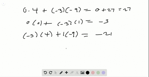 multiply-leftbeginarrayrr0-3-3-1endarrayrightleftbeginarrayrr4-0-9-1endarrayright
