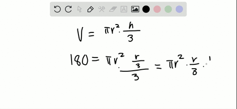 find-the-radius-of-the-base-of-a-conical-container-wi-height-is-1-3-of-the-radius-and-whose-volume-i