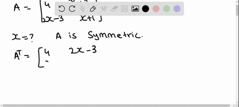 if-aleftbeginarraycc4-x2-2-x-3-x1endarrayright-is-symmetric-then-find-x