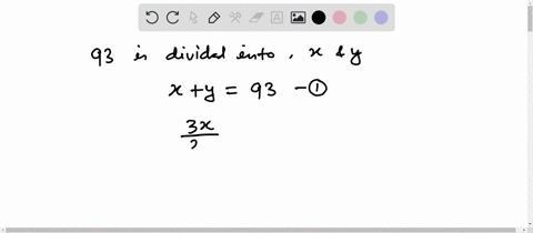 select-the-correct-alternative-from-the-given-choices-ninety-three-is-divided-into-two-parts-such-th