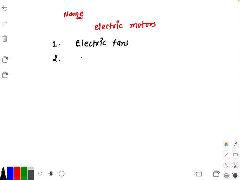 name-some-devices-in-which-electric-motors-are-used