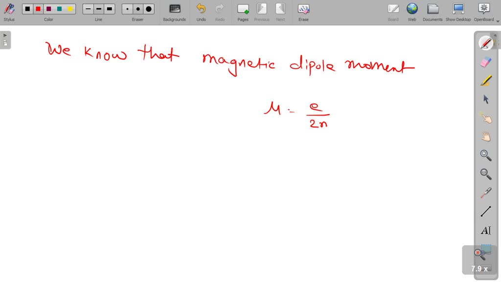 solved-the-ratio-in-si-units-of-magnetic-dipole-moment-to-that-of-the