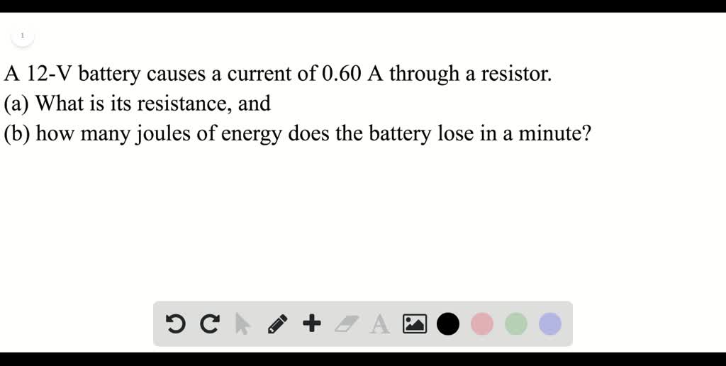 ⏩SOLVED(II) A 12V battery causes a current of 0.60 A through a