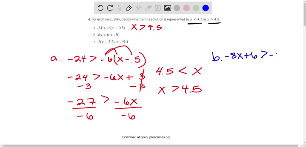 which-graph-shows-the-solution-to-the-inequality