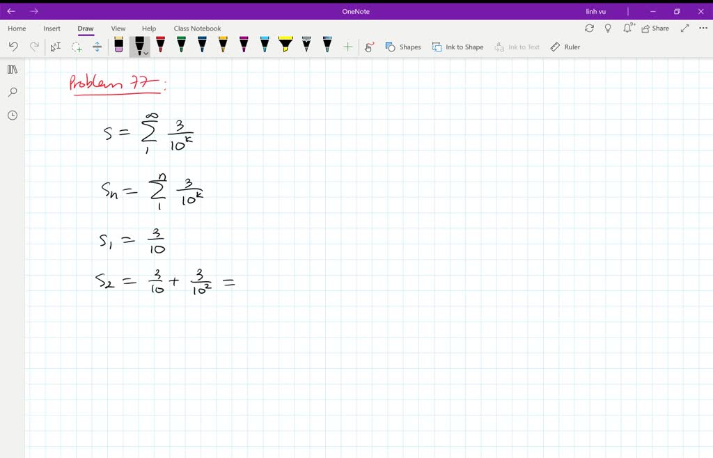 ⏩SOLVED:Consider the following infinite series. a. Write out the ...