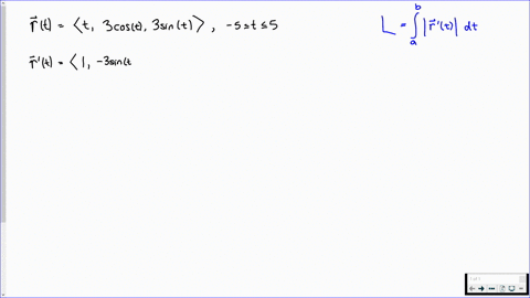 find-the-length-of-the-curve-mathbfrtlangle-t-3-cos-t-3-sin-trangle-quad-5-leqslant-t-leqslant-5