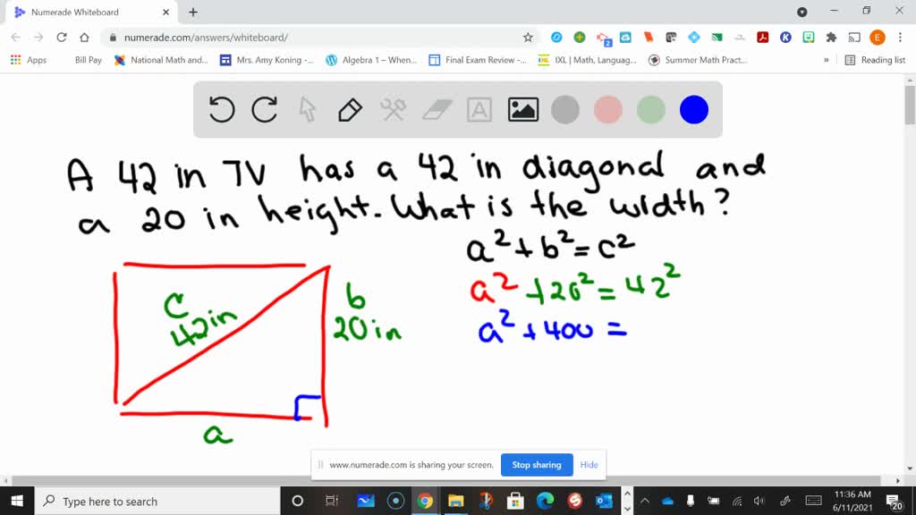 SOLVEDA 42 in. LCD television has a 42 in. diagonal and a 20 in
