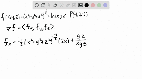 in-exercises-7-10-find-nabla-f-at-the-given-point-fx-y-zleftx2y2z2right-1-2ln-x-y-z-quad-12-2