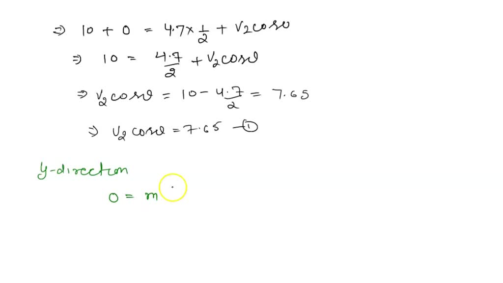 SOLVEDTwo billiard balls undergo an elastic collision as shown in