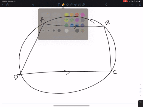 a-trapezoid-a-b-c-d-is-inscribed-in-odot-o-explain-how-you-can-verify-that-a-b-c-d-must-be-an-isosce