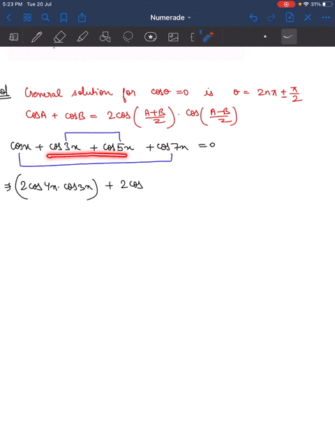 text-solve-the-equation-cos-xcos-3-xcos-5-xcos-7-x0