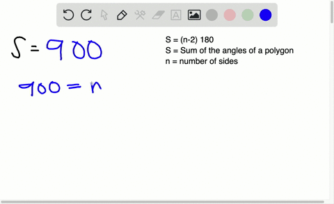 Solved:if The Sum Of The Measures Of The Angles Of A Polygon Is Increased  By 900, How Many Sides Will Have Been Added To The Polygon? Solved:if The Sum Of The Measures Of The Angles Of A Polygon Is Increased  By 900, How Many Sides Will Have Been Added To The Polygon?