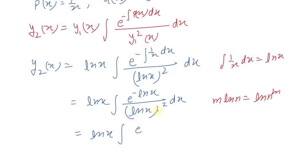 The indicated function y1(x) is a solution of the given differential ...