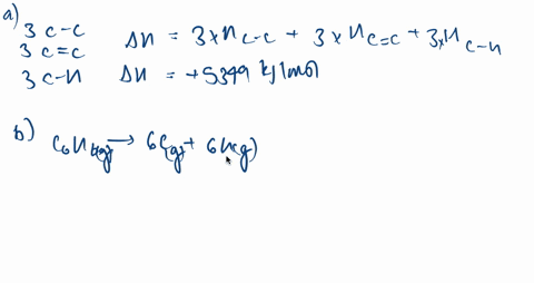 calculate-the-enthalpy-change-when-gaseous-benzene-leftmathrmc_6-mathrmh_6right-dissociates-into-gas