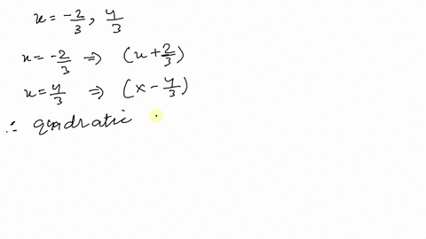 find-two-quadratic-equations-having-the-given-solutions-there-are-many-correct-answers-frac23-frac43