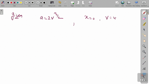 a-body-is-in-rectilinear-motion-with-an-acceleration-given-by-a2-v3-2-if-particle-starts-its-motio-2