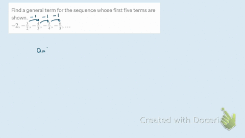 find-a-general-term-for-the-sequence-whose-first-five-terms-are-shown-2-frac32-frac43-frac54-frac65-