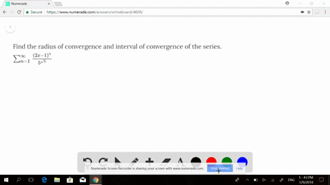 find-the-radius-of-convergence-and-interval-of-convergence-of-the-series-sum_n-1infty-frac-2x-1n5-sq