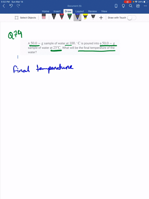 a-500-mathrmg-sample-of-water-at-100-mathrmc-is-poured-into-a-500-mathrmg-sample-of-water-at-25circ-