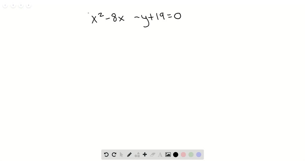 SOLVEDIdentify the conic section represented by each equation by writing the equation in