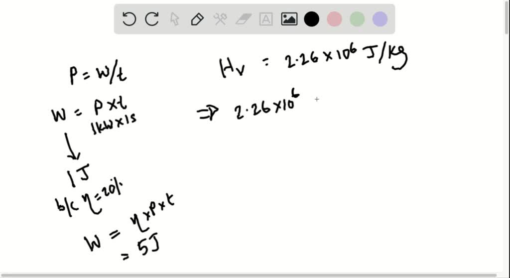 SOLVED:How much water would a steam engine have to evaporate in 1 s to ...