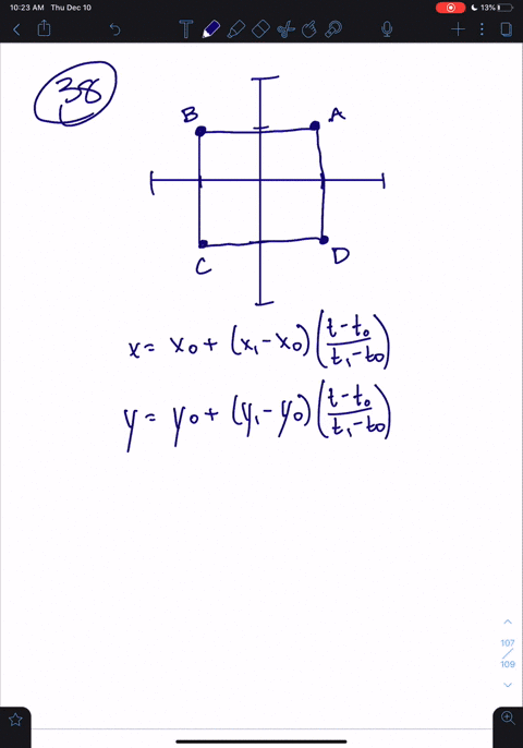 SOLVED:Find parametric equations for the rectangle in the accompanying ...