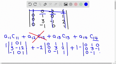 evaluate-each-determinant-by-expanding-by-cofactors-leftbeginarrayrrrr-1-0-2-1-0-1-0-1-0-3-1-2-0-1-0