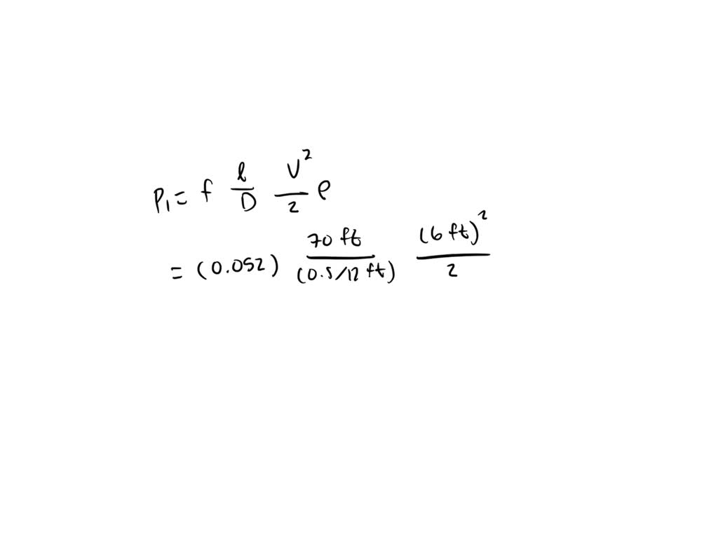 SOLVEDA 70 ftlong, 0.5 in.diameter hose with a roughness of ε= 0.
