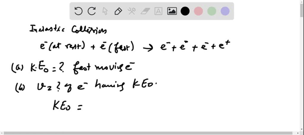 Consider the inelastic collision e^-+e^- →e^-+e^-+e^-+e^+ in which an ...