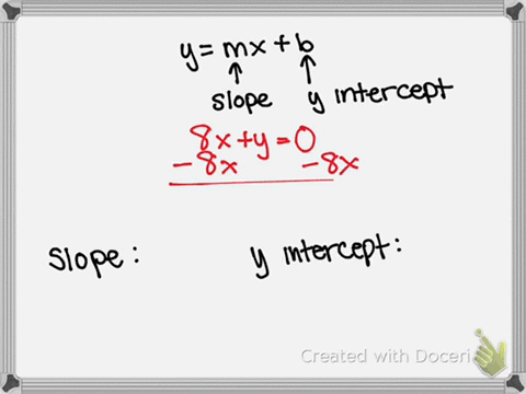 begin-by-solving-the-linear-equation-for-y-this-will-put-the-equation-in-slope-intercept-form-then-6