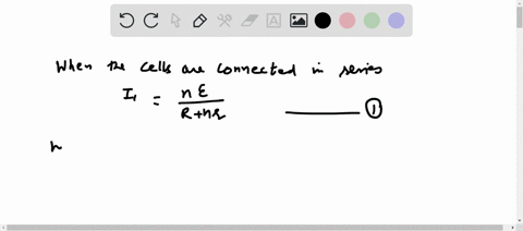 a-circuit-whose-resistance-r-is-connected-to-n-similar-cells-if-the-current-in-the-circuit-is-the-sa