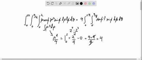 evaluate-the-spherical-coordinate-integrals-int_02-pi-int_0pi-4-int_02rho-cos-phi-rho2-sin-phi-d-r-3