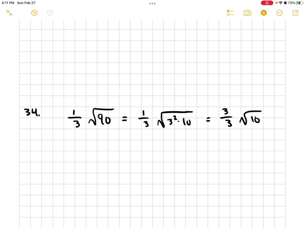 SOLVED Change Each Radical To Simplest Radical Form 1 3 90 