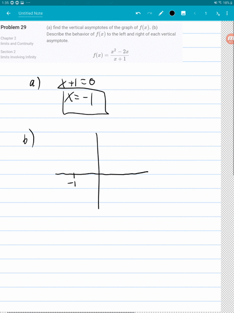 a-find-the-vertical-asymptotes-of-the-graph-of-fx-b-describe-the-behavior-of-fx-to-the-left-and-ri-3