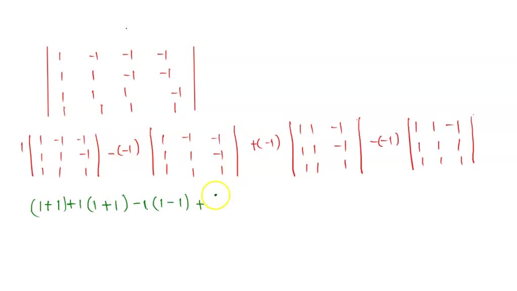 SOLVED 'Use the determinant of the coefficient matrix to determine whether the system of linear