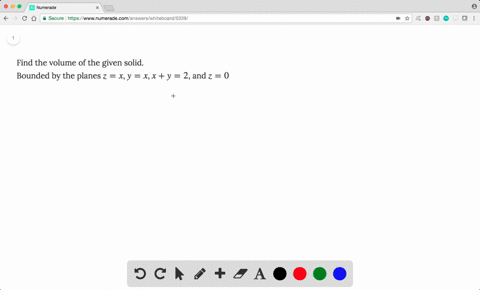 find-the-volume-of-the-given-solid-bounded-by-the-planes-z-x-y-x-x-y-2-and-z-0