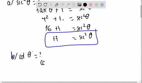 given-tan-theta4-use-trigonometric-identities-to-find-the-exact-value-of-a-sec-2-theta-b-cot-theta-c