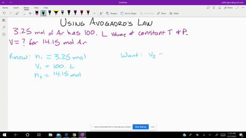 if-325-mol-argon-gas-occupies-a-volume-of-100-l-at-a-particular-temperature-and-pressure-what-volume