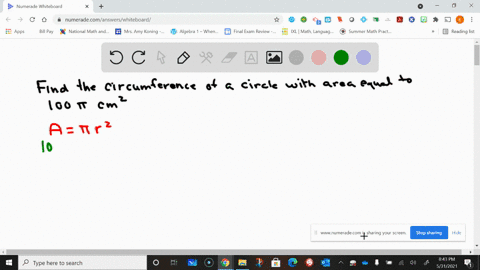 find-the-circumference-of-a-circle-whose-area-is-100-pi-sq-mathrmcm