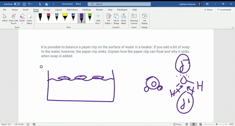 it-is-possible-to-balance-a-paper-clip-on-the-surface-of-water-in-a-beaker-if-you-add-a-bit-of-soap-