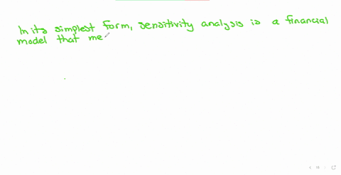 What is sensitivity analysis and why do we perform it? | Numerade