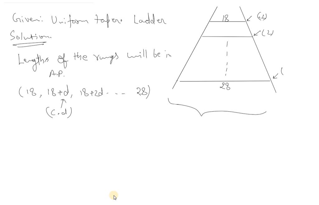 Math Ladder Rung SOLVED:Solve each problem. Rungs of a Ladder How much material would be ...